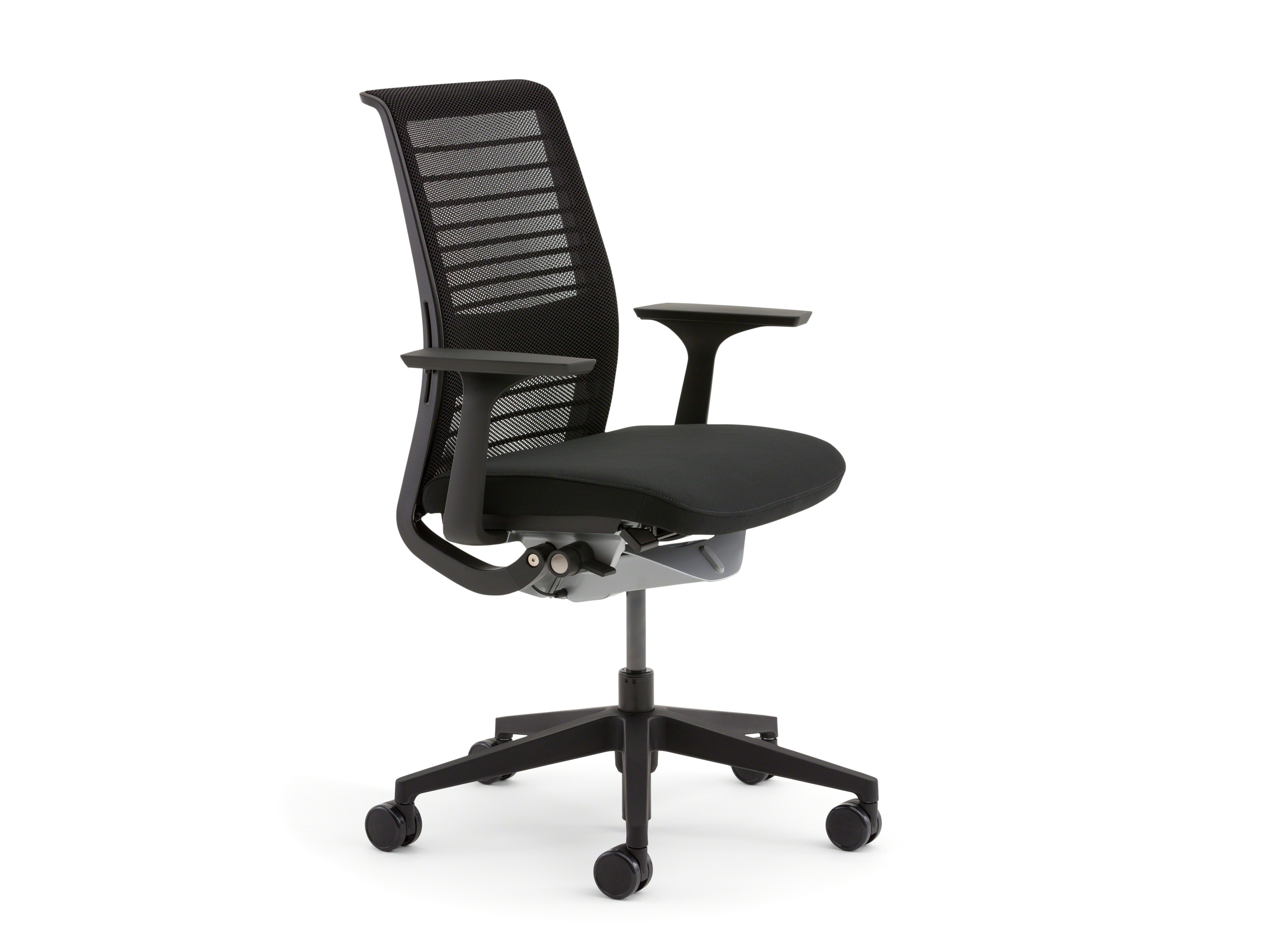 Think chair with mesh back